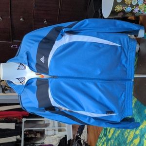 Blue Adidas Sports Jacket Unisex Athlesure